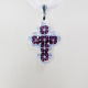 Small Cross - Trina-Violet Organza - 2
